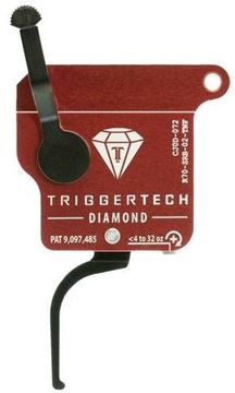 Picture of Trigger Tech Remington 700 Trigger Black Diamond Flat Clean - <4 to 32 oz Flat Trigger, Right Handed, With Safety, No Bolt Release, PVD Black.