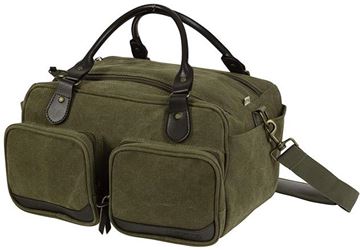 Picture of Allen Shooting Accessories, Shooting Bags - Heritage North Platte Range Bag, Olive/Leather