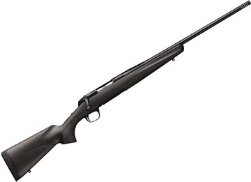 Picture of Browning X-Bolt Micro Composite Bolt Action Rifle - 243 Win, 20", Threaded Muzzle Brake (Thread Protector Included), Light Sporter Contour, Matte Black, 13" LOP Black Composite Stock w/ Pachmayr Recoil Pad, Adjustable Feather Trigger, 4rds