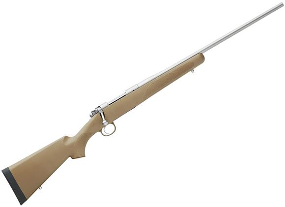 Picture of Kimber Model 84M Hunter Bolt Action Rifle - 7mm-08 WIN, 22", Sporter,  Stainless Steel, FDE Polymer Stock, 4rds Removable Magazine, Adjustable Trigger