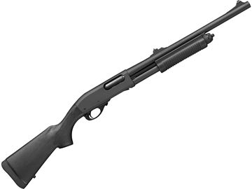 Picture of Remington 870 Police Pump Action Shotgun - 12Ga, 3", 18", Parkerized, Synthetic Stock & Fore-End, 4rds, Fixed IC Choke, Rifle Sights