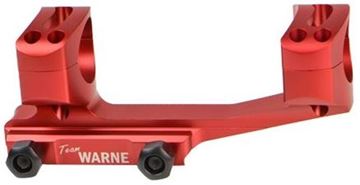 Picture of Warne Scope Mounts Rings -  X-Skel Mount Tactical, 30mm, Zero MOA, Extended Cantilever MSR Mount, Red