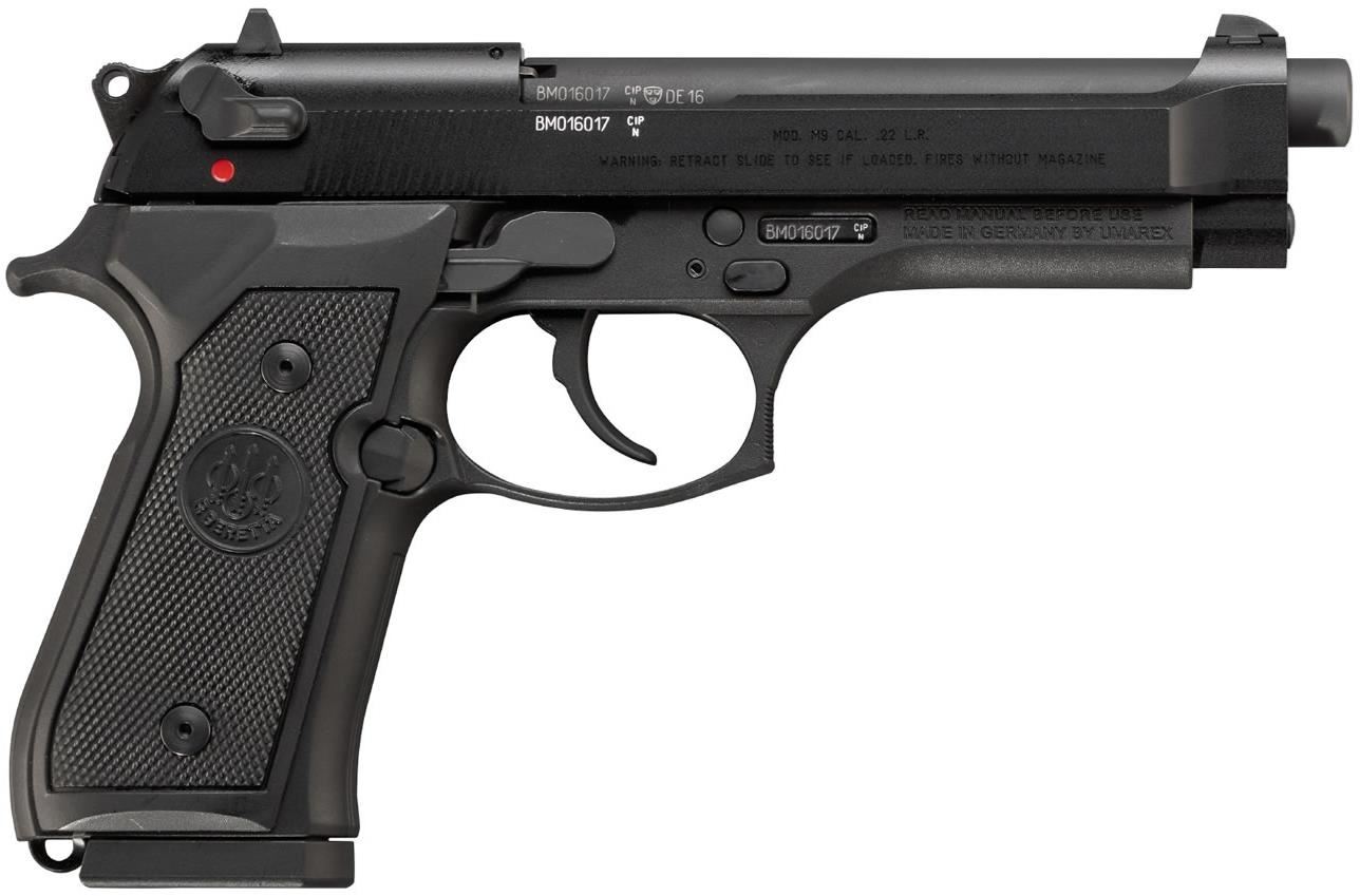 Beretta 92FS DA/SA Rimfire Pistol 22 LR, Black, 5", Ambidextrous