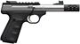 Picture of Browning Buck Mark Plus Micro Bull SR Rimfire Semi-Auto Pistol - 22 LR, 4-2/5", Matte Black, Stainless Barrel & Slide, UFX Overmolded Grips, 10rds, Pro-Target Adjustable Sights, Picatinny Optic Rail, Suppressor Ready w/ Brake