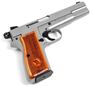 Picture of Tisas, Canuck HP Single Action Semi-Auto Pistol -  9mm, 2x10rds, Stainless Steel, Exclusive Canuck Pattern Walnut Grips