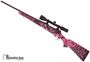Picture of Used Savage Arms Model 111 Trophy XP Muddy Girl Bolt Action Rifle - 243 Win, 20", Matte Black, Carbon Steel, Muddy Girl Camo Synthetic Stock, 4rds, w/Weaver 3-9x40mm Riflescope, AccuTrigger, Salesman Sample, New in Box Condition