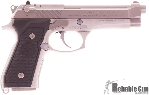 Picture of Used Beretta 92FS Inox Semi-Auto 9mm, Made in Italy, With 2 Mags & Original Box, Excellent Condition
