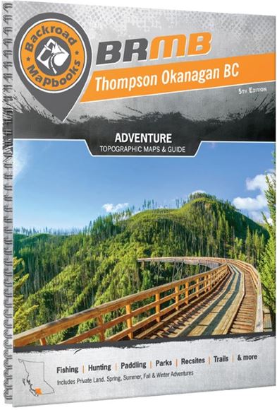 Picture of Backroad Mapbooks, Adventure Map - British Columbia, Okanagan Valley & Shuswap, 1st Edition