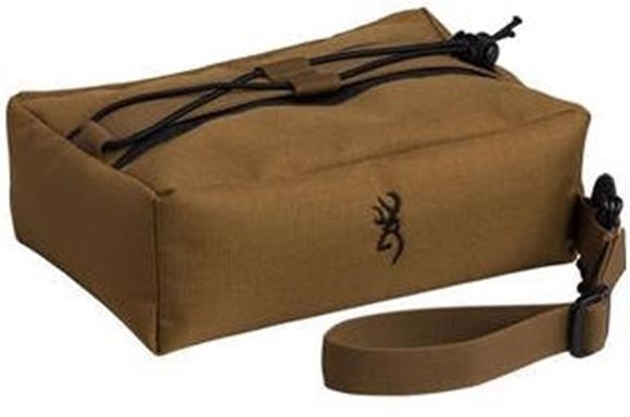 Picture of Browning Shooting Accessories, Gun Rests - Precision Rifle Rest, Medium, Brown, Heavy Duty Stitching, Buck Mark Logo
