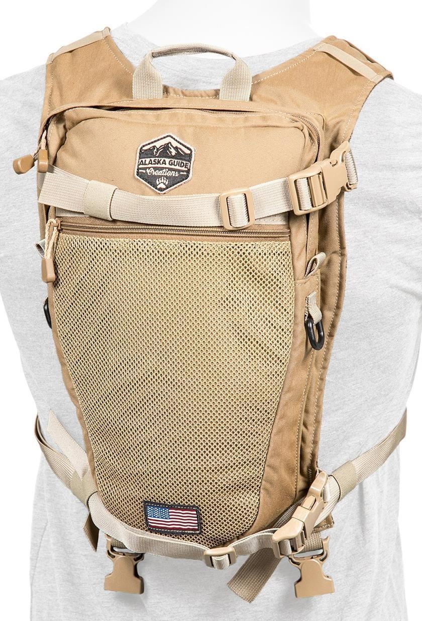 Alaska Guide Creations Hydration Packs Stalker Backpack Add On, Coyote Brown, Fits Up To 3L