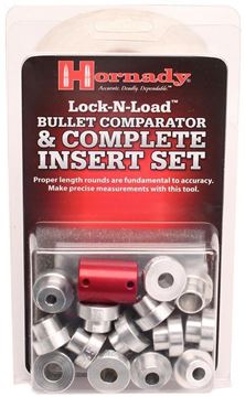 Picture of Hornady Metallic Reloading, Lock-N-Load Tools  - Lock-N-Load Comparator Set Body & 14 Bullet Inserts