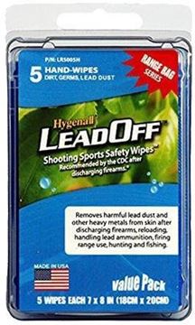 Picture of Hygenall Lead Off Wipes - Non-Rinse Decontamination and Cleaning Wipes, 5 Wipes, Removes Lead Zinc, Cadmium, Mercury, Arsenic, Hex Chrom & other Toxic Metals, Dirts & Germs