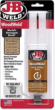 Picture of JB Weld Products - Woodweld, Quick-Set Wood Epoxy, 25mL (.85 fl oz.)