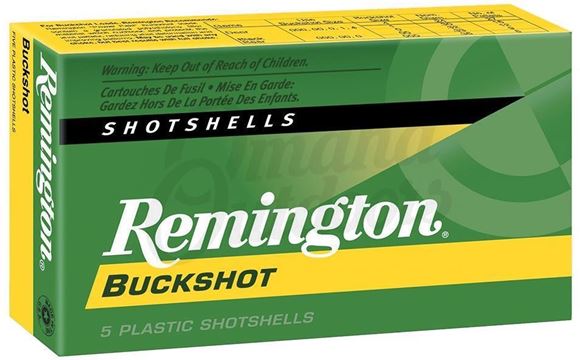 Picture of Remington Express Buckshot Load Shotgun Ammo - 20Ga, 2-3/4", 2-3/4 DE, #3 Buck, 20 Pellets, Buffered, 5rds Box, 1200fps
