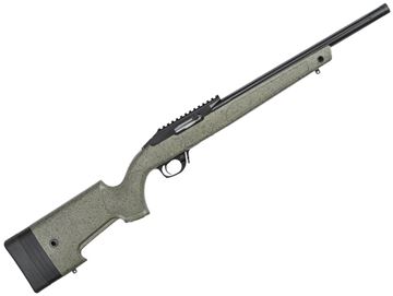 Picture of Bergara BXR SA Semi-Auto Rimfire Rifle - 22LR, 16.5", Fluted Steel Barrel, Blued, 1/2x28 Threaded, Molded Chassis w/ Adjustable LOP, 30 MOA Picatinny Rail, 10rds