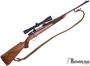 Picture of Used Husqvarna Featherweight Bolt-Action, 30-06, 21'' Barrel w/Sights, Wood Stock Has Been Cracked and Repaired, Leupold VX-1 3-9x40 Scope,  Leather Sling, Good Condition