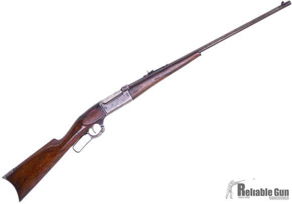 Picture of Used Savage Model 1895 Rifle (Very Rare Made By Marlin), 303 Savage, 26'' Round Barrel w/Original Sights, Round Counter on Side of Receiver, Cocked Indicater Hole on Top Of Bolt, Wood Stock w/Crescent Butt Plate, Fair Condition