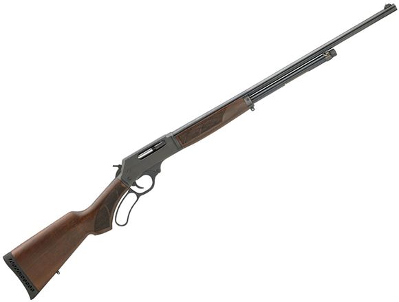 Picture of Henry Lever Action Shotgun - 410, 24", Blued, Checkered American Walnut Stock, 5rds, Front Brass Bead Sight, Smooth/Full Invector Style Choke