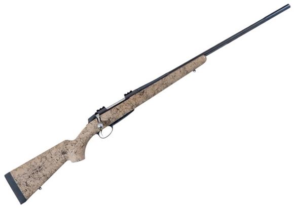 Picture of Sako A7 Roughtech Pro Bolt Action Rifle - 30-06 Sprg, 24.4", Blued Steel, Cold Hammer Forged Medium Contour Fluted Barrel, Desert Tan w/Black Spider Web Rough Surface Texture Stock w/Fully Integrated Aluminium Bedding, 3rds, 2-4lb Adjustable Trigger