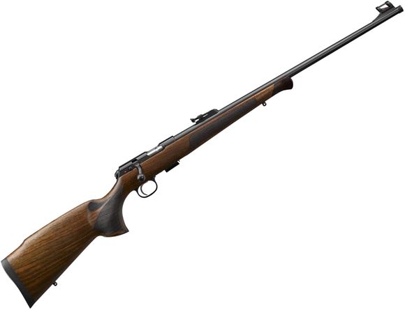 Picture of CZ 457 Premium Rimfire Bolt Action Rifle - 22 LR, 25", Threaded, Cold Hammer Forged, Blued, Turkish Walnut Stock W/ Ebony Forend Tip, 5rds, Adjustable Sights, Adjustable Trigger