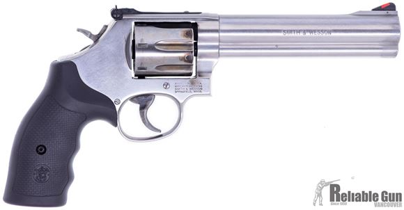 Picture of Used Smith & Wesson 686-6 Double Action Revolver, 357 Mag, 6", Stainless, Original Box, Good Condition
