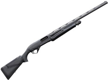 Picture of Benelli Super Nova Pump Action Shotgun - 12Ga, 3-1/2", 28", Vented Rib, Blued, Black Synthetic ComforTech Stock, 4rds, Red-Bar Front & Metal Mid-Bead Sights, MobilChokes (IC,M,F)
