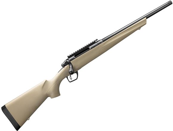 Picture of Remington Model 783 HBT Bolt Action Rifle - 308 Win, 16.5", Matte Black, Heavy Threaded Barrel, FDE Synthetic Stock, 4rds, CrossFire Adjustable Trigger, Pillar-Bedded, SuperCell Recoil Pad, With Picatinny Rail