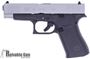Picture of Used Glock 48 Gen5 Standard Safe Action Semi-Auto Pistol - 9mm, 4.173, Black Frame & Silver Slide, Fixed Sights, Slimline, Front Serrations, 2 Mags, Very Good Condition, Original Box