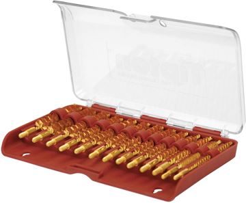 Picture of Tipton Gun Cleaning Supplies, Bore Brushes - 13 pc. Best Bore Brush Rifle Set, 17 - 45 Cal