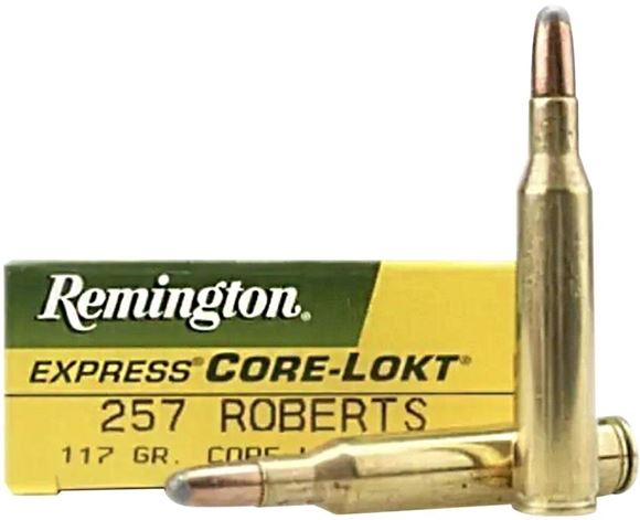 Picture of Remington Core-Lokt Centerfire Rifle Ammo - 257 Roberts, 117Gr, Core-Lokt, PSP, 20rds Box