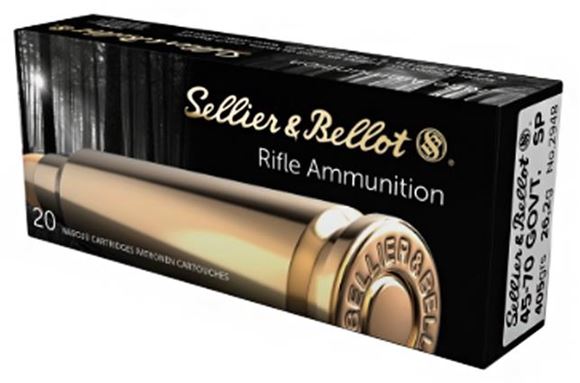 Picture of Sellier & Bellot Rifle Ammo - 45-70 Govt, 405Gr, SP, 20rds Box