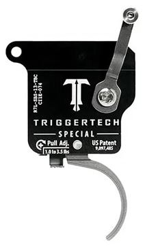 Picture of Trigger Tech, Remington 700 Trigger - Special Frictionless Trigger, Curved, Single Stage, 1-3.5 lbs, Stainless, Left Handed
