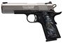 Picture of Browning 1911-380 High Grade/High Grade Semi-Auto Pistol - 380, Stainless Slide w/ Engraving, Compact, Black Pearl Grips, Steel 3-Dot Sight, 2x8rds