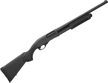 Picture of Remington Model 870 Express Synthetic Pump Action Shotgun - 12Ga, 3", 18", Matte Black, Matte Black Synthetic Stock, 4rds, Single Bead Sight, Fixed Cylinder