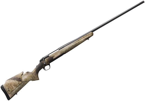 Picture of Browning X-Bolt Western Hunter Bolt Action Rifle - 300 PRC, 26", 1-8", Sporter, Matte Blued, 60 Deg. Bolt Lift, Composite A-TACS AU Stock w/ Adjustable Comb, Threaded Muzzle Brake, 3rds