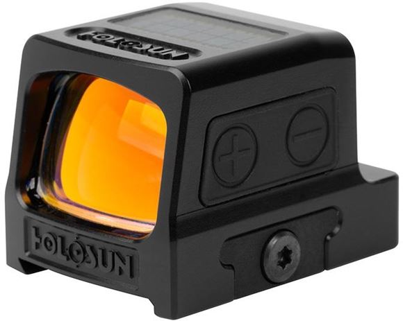 Picture of Holosun Reflex Sights - HE509T-RD Reflex Sight, Black, 2 MOA Red Dot; 32 MOA Circle, 10 DL & 2 NV Compatible, Enclosed & Titanium Housing, Waterproof, Solar Cell, CR1632, Up to 50,000 hrs, RMR Plate Included