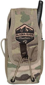 Picture of Alaska Guide Creations Bino Pack Accessories - In Line Accessory Pouch, Multi-Cam Camo, 3" (Width) x 4-7.5" (Adjustable Height) x 2.5" (Depth)