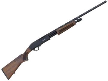 Picture of Canuck Hunter Pump Action Shotgun - 410, 3", 26", Chrome Lined, Oil Finish Turkish Walnut Stock, Fiber-Optic Front Sight, 4rds, Mobil Chokes (F,IM,M,IC,C)