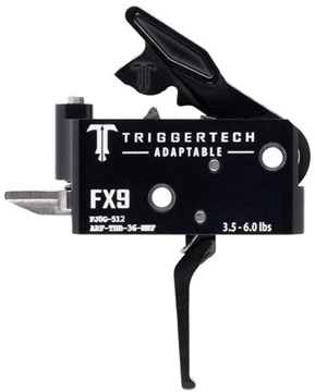 Picture of Trigger Tech FX-9 Trigger - Flat Trigger, PVD Black, 3.5-6.0 lbs Adjustable