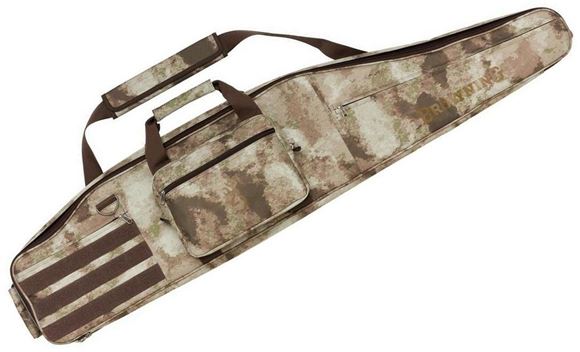 Picture of Browning Rifle Case - Flex, Range Day Rifle Case, AU Camo, 52", Heavy Duty Zippers, Shoulder Strap, 3 Front Pockets, Molle Attach Points, External Velcro Strips, Internal Rifle Straps