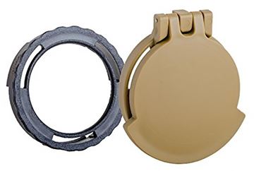 Picture of Tenebraex Tactical Tough Cover - Flip Cover with Adapter Ring, Eye Piece, Ral8000 (FDE), Fits Schmidt Bender 4-16, 3-12 & 5-25