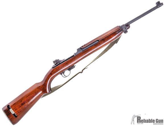Picture of Used US M1 Carbine Semi-Auto Rifle - .30 Carbine, 18" Barrel, Inland 1945 Mfg., Refinished Stock, Sling, 1 Magazine 5/15rds, Good Condition