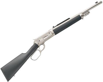 Picture of Chiappa 1886 "Ridge Runner" Takedown Lever Action Rifle - 45-70 Govt, 18.5", Octagon, Chrome, Black Painted Synthetic Straight Stock, 3+1 Shots, Fiber Optic Front & Skinner Aperture Rear Sights