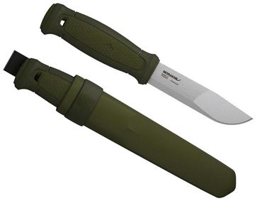 Picture of Morakniv Adventure, Hunter/Explorers Knife - Kansbol, Stainless Steel Blade, 2.5mmx109mm, Rubber Handle, Works With Fire Starter