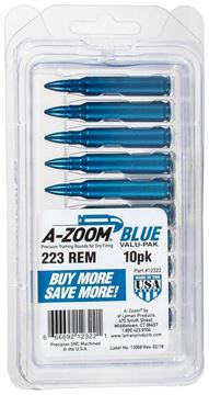 Picture of A-Zoom Precision Metal Snap Caps, Rifle - 223 Rem 10/Pack, Blue
