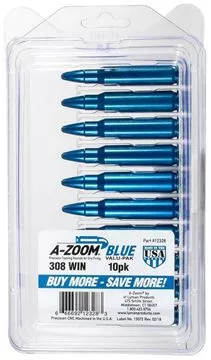Picture of A-Zoom Precision Metal Snap Caps, Rifle - 308 Win, 10/Pack, Blue