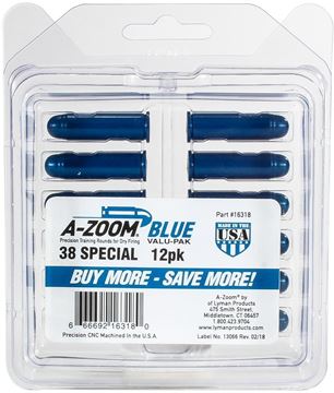 Picture of A-Zoom Precision Metal Snap Caps, Revolver - 38 Special, 12/Pack, Blue
