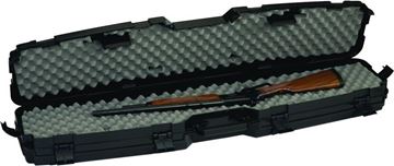 Picture of Plano 151200 Pro-Max Side-by-Side Rifle Hard Case, PillarLock, 2 Compartments, 53.32"L x 12.38"W x 6.13"H, Black