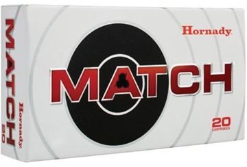 Picture of Hornady Match Rifle Ammo - 308 Win, 168Gr, BTHP, 20rds Box