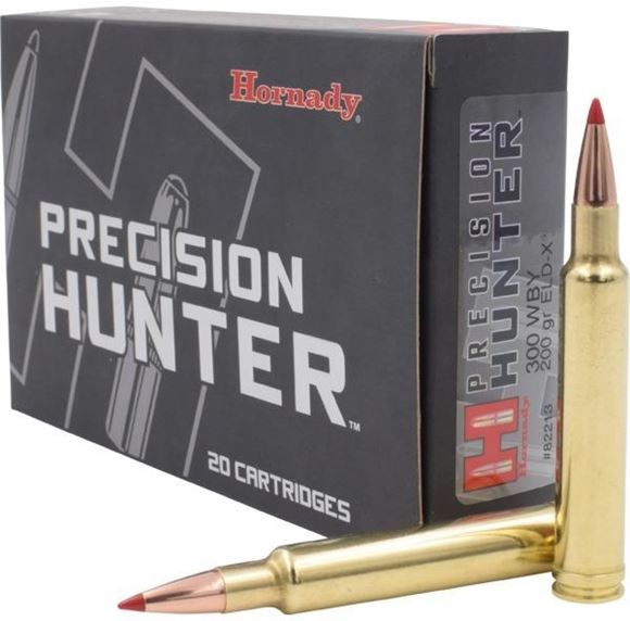 Picture of Hornady Precision Hunter Rifle Ammo - 300 Wby Mag, 200Gr, ELD-X, 20rds Box